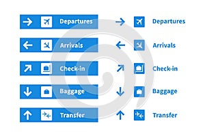 Airport sign. Vector illustration .