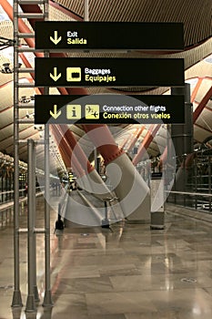 Airport signs