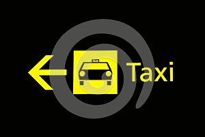 Airport signs - taxi