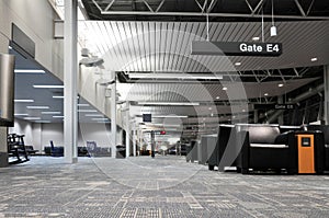 Airport terminal interior