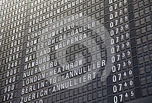 Airport timeboard