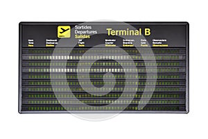 Airport timetable