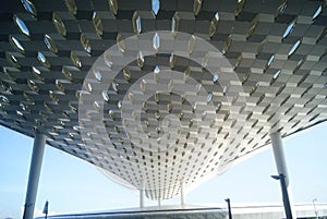 The airport at the top of the building landscape