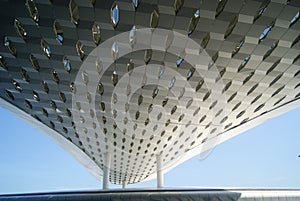 The airport at the top of the building landscape