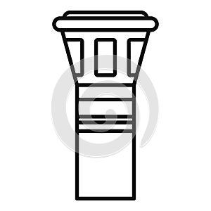 Airport tower icon outline vector. Inside aero relax