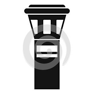 Airport tower icon simple vector. Inside aero relax