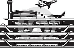 Airport transportation hub