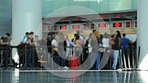 Airport Travelers Check-in Area