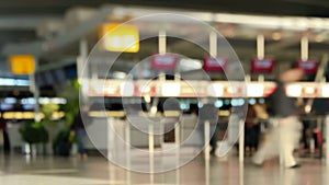 Airport Travelers Time Lapse Pan Tilt Shift