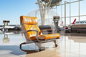 Airport Waiting Chair on white background