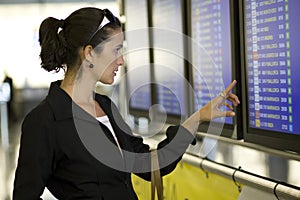 Airport Woman with cellphone