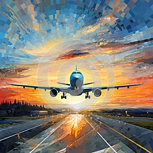 Airscape Mosaic: A Stunning Tapestry of Airplanes