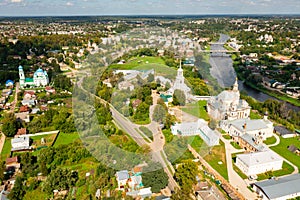 Airscape of Russian city Torzhok