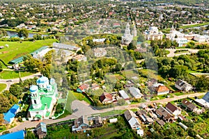 Airscape of Russian city Torzhok