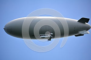 Airship in Blue Sky