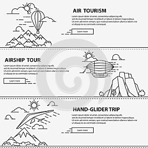 Airship tourism banner