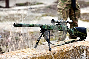 Airsoft sniper rifle photo