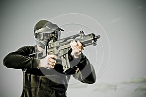 Airsoft player photo