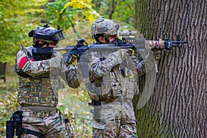Airsoft players