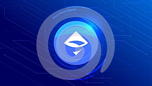 AirSwap AST coin cryptocurrency concept banner background