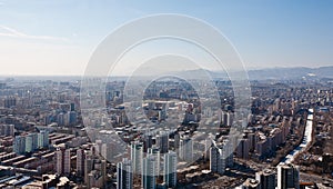 Airview panorama of Beijing, China