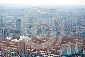 Airview panorama of Beijing, China