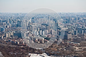 Airview panorama of Beijing, China