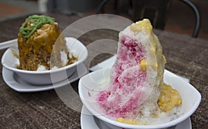 Ais kacang, Malaysian cold dessert photo