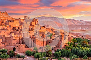 Ait-Ben-Haddou, Ksar or fortified village in Morocco.