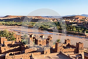 Ait Ben Haddou in Morocco with a View of the nearby Village