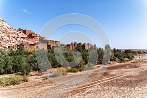 Ait Benhaddou, a fortified city, the former caravan way from Sahara to Marrakech.