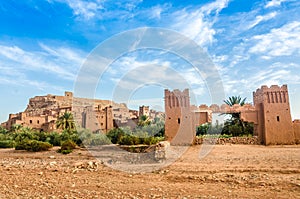 Ait Benhaddou, fortified city, kasbah or ksar in Ouarzazate, Morocco