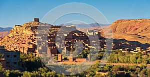 Ait Benhaddou in Morocco at sunset