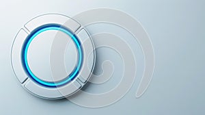 AIthemed digital concept with futuristic interface binary code on white background