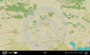 Aitos, Bulgaria. Topographic Humanitarian
