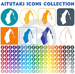 Aitutaki icons collection.