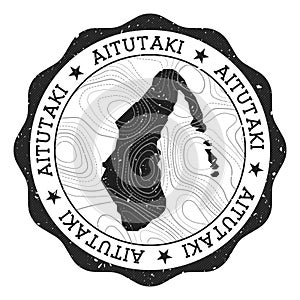 Aitutaki outdoor stamp.