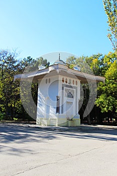 Aivazovsky`s fountain in the city of Feodosia