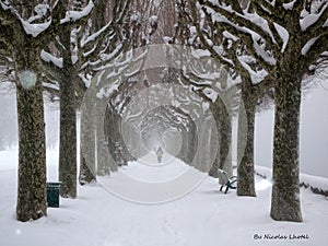 Aix-les-Bains en hiver