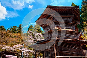 Aizu Sazaedo Temple in Fukushima, Japan