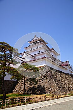 Aizu Wakamatsu Castle, Fukushima, Japan photo
