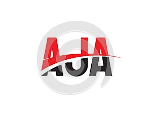 AJA Letter Initial Logo Design Vector Illustration