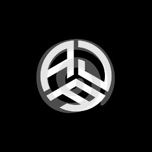AJA letter logo design on white background. AJA creative initials letter logo concept. AJA letter design