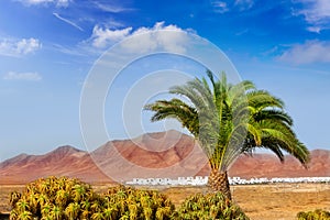 Ajaches mountain in Lanzarote Punta Papagayo