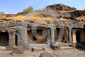 Ajanta caves, India. The Ajanta Caves in Maharashtra state are Buddhist caves