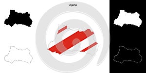 Ajaria outline map