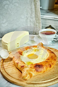 Ajarian traditional flatbread - khachapuri or hachapuri