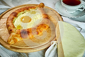 Ajarian traditional flatbread - khachapuri or hachapuri