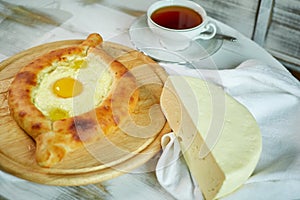 Ajarian traditional flatbread - khachapuri or hachapuri