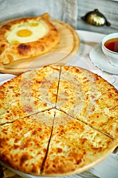 Ajarian traditional flatbread - khachapuri or hachapuri